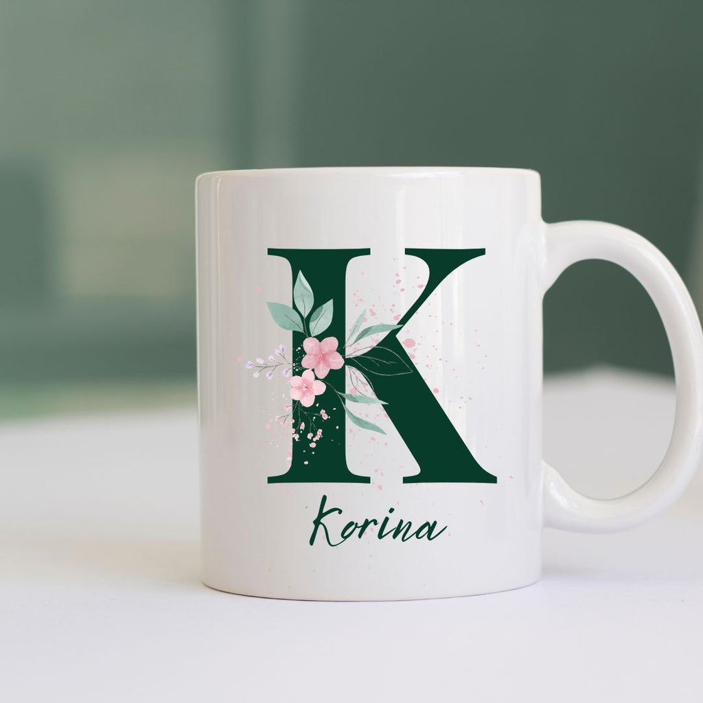 Personalized with your Alphabet & Name Print ceramic mug
