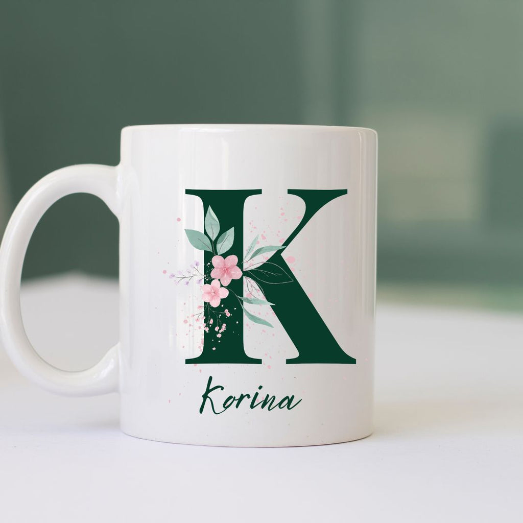 Personalized with your Alphabet & Name Print ceramic mug