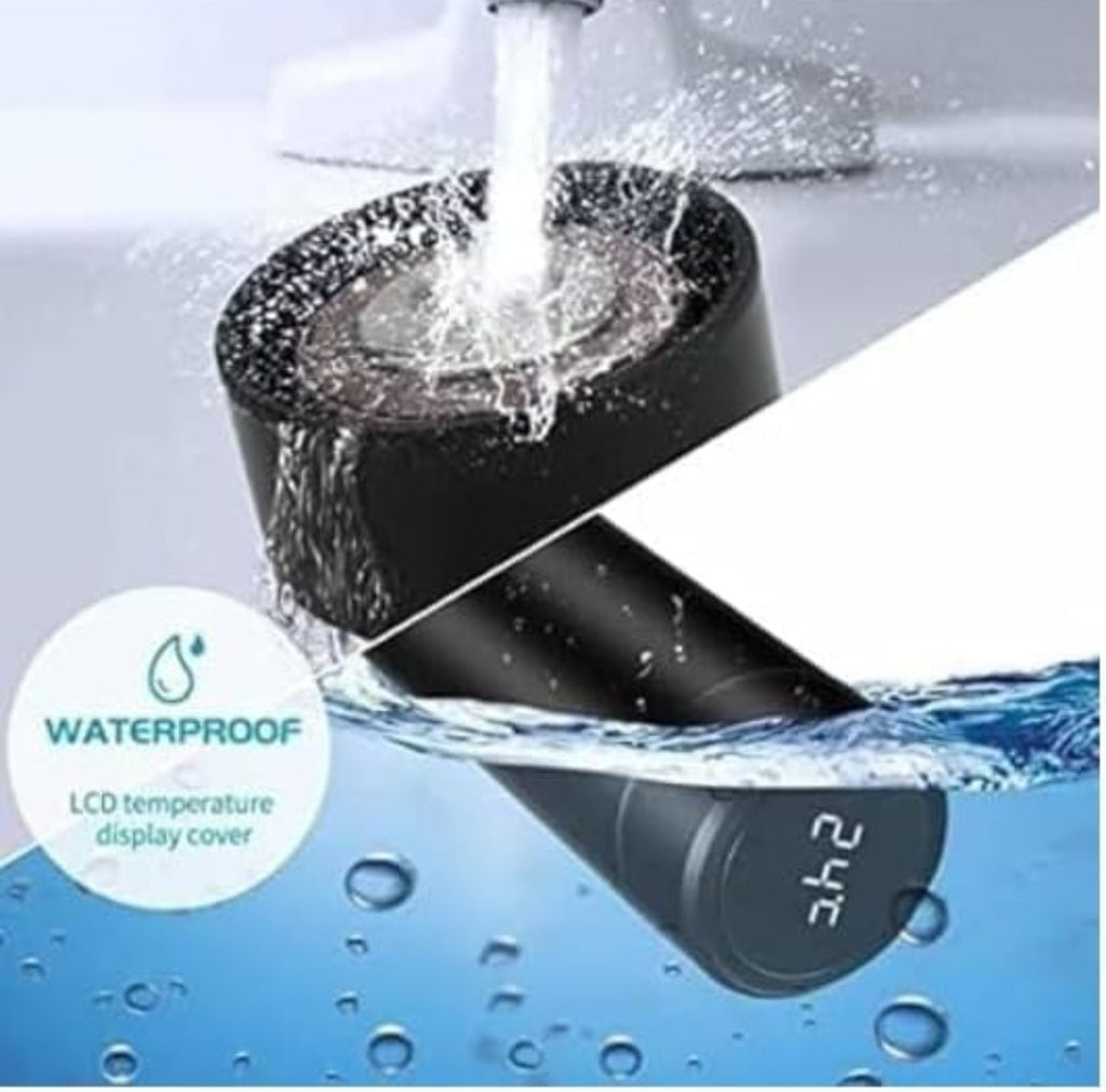 JS Creations Personalized Temperature Display Water Bottle | LED Digital Temperature Bottle | Stainless Steel Vacuum Flask | Custom Name Printed | Hot & Cold Thermos – 500ml