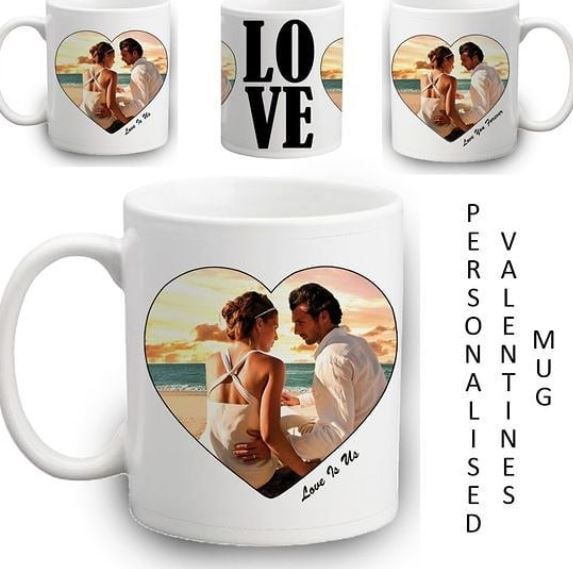 Personalise Love printed mug